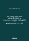 Medeni Hukuk ve Borçlar Hukuku Terimleri ve Kullanım Örnekleri (Ciltli)