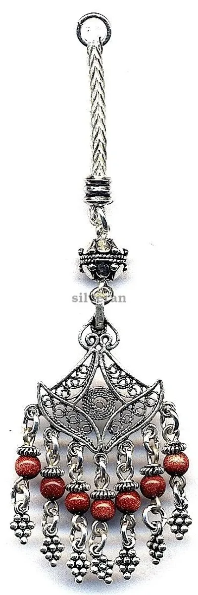 Silver Tassel Line Stone