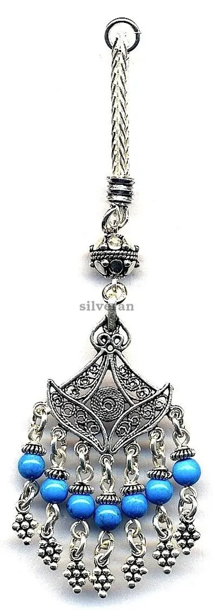 Silver Tassel Line Stone