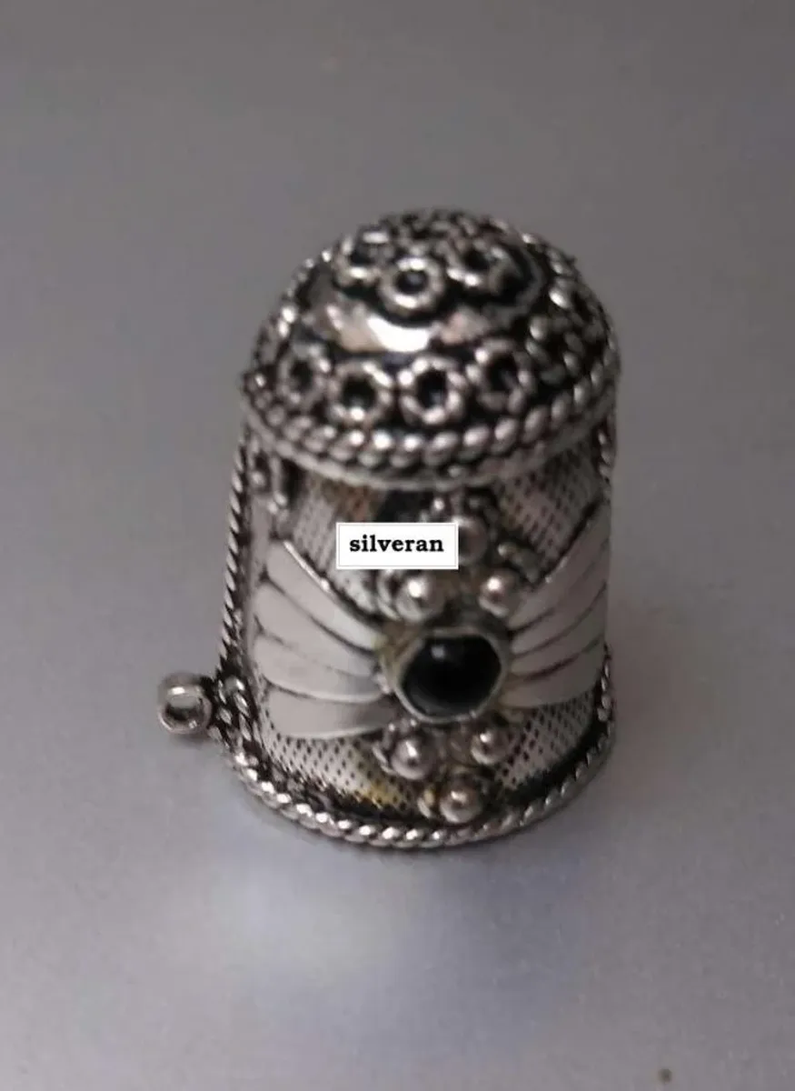 Yüksük 002 - Gümüş Dikiş Yüksüğü - Silver Sewing Thimble - كشتبان الخي