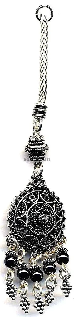 Silver Tassel Line Stone