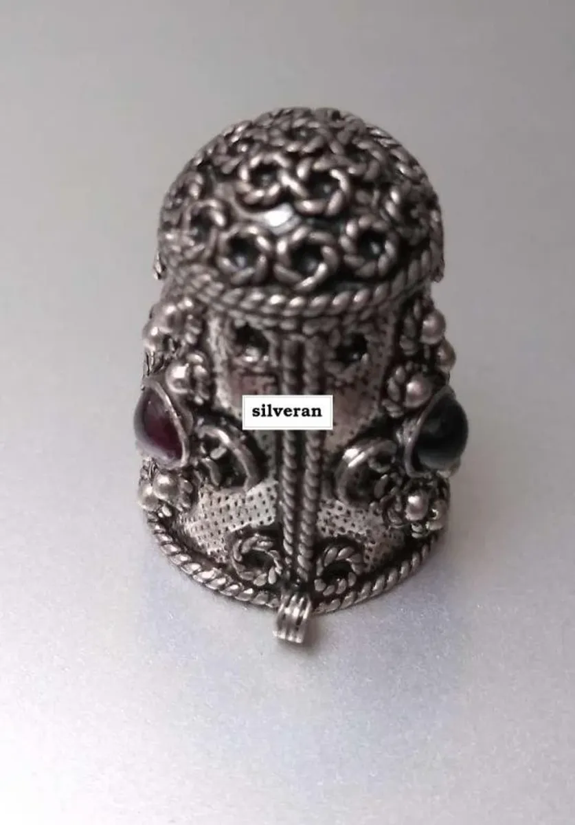Yüksük 004 - Gümüş Dikiş Yüksüğü - Silver Sewing Thimble - كشتبان الخي