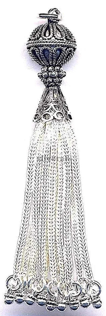 Silver Tassel Large
