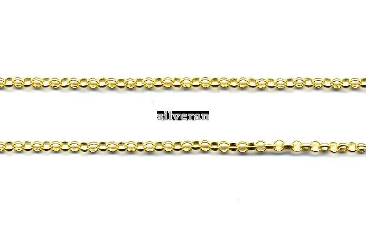 TP26601TG - Gümüş Zincir - Altın Yaldızlı Gümüş Zincir - Gold Vermeil 