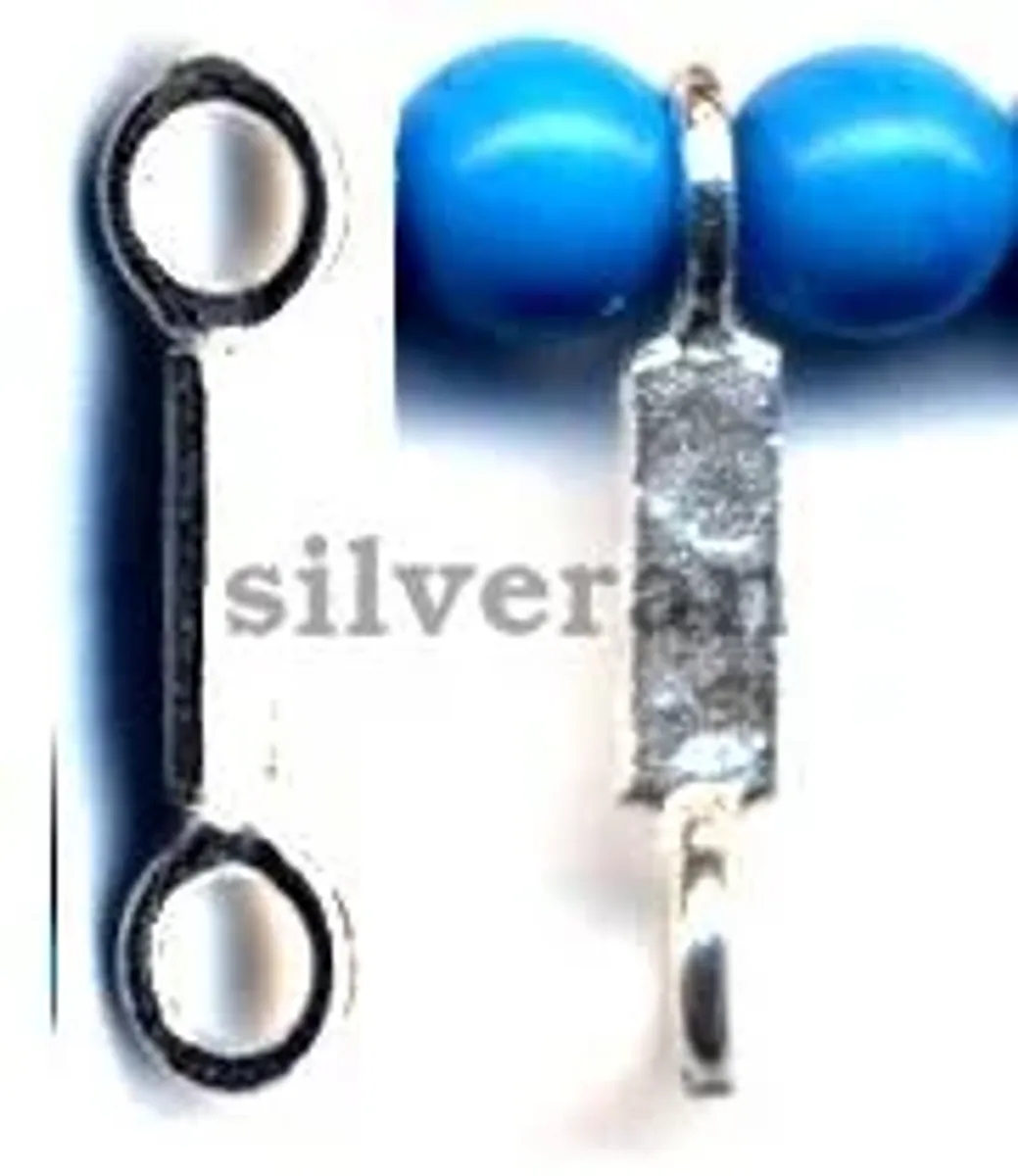 Link Beads Hammered
