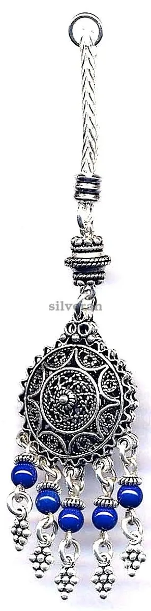 Silver Tassel Line Stone