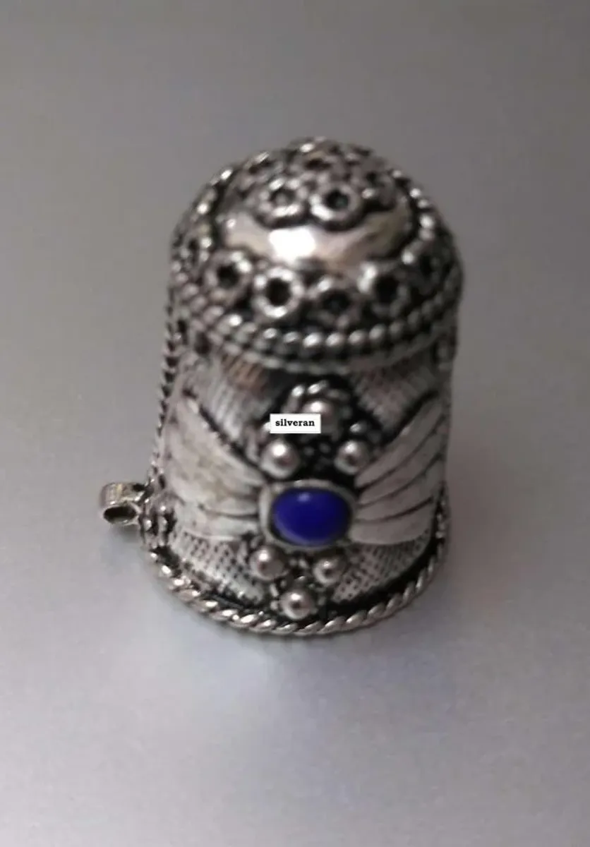 Yüksük 003 - Gümüş Dikiş Yüksüğü - Silver Sewing Thimble - كشتبان الخي
