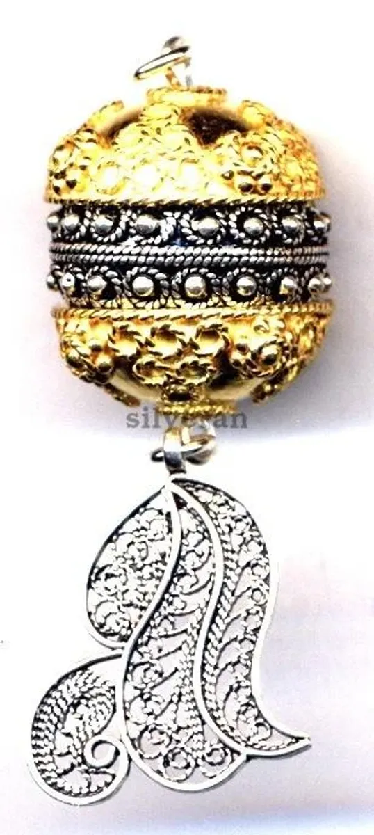 Silver Dangle Beads