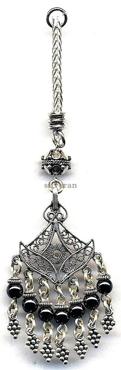 Silver Tassel Line Stone