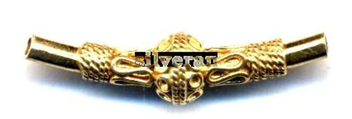 Gold Vermeil - Tube Beads