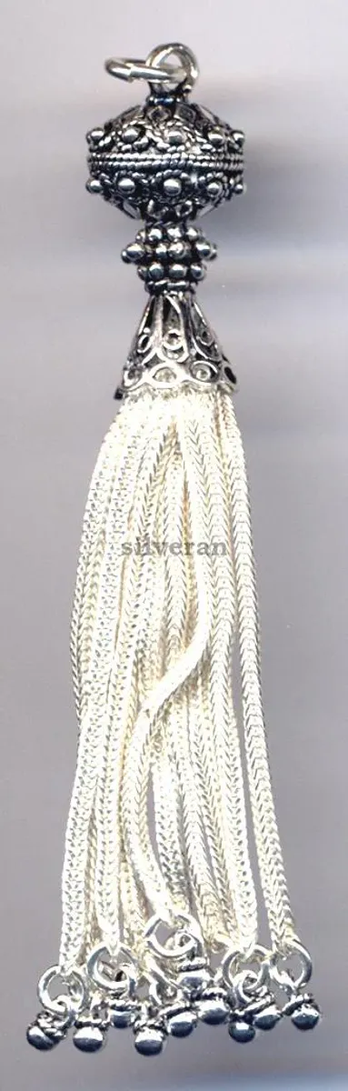 Silver Tassel Large