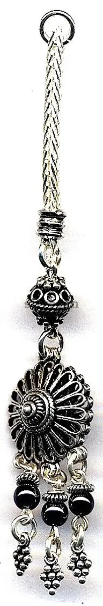 Silver Tassel Line Stone