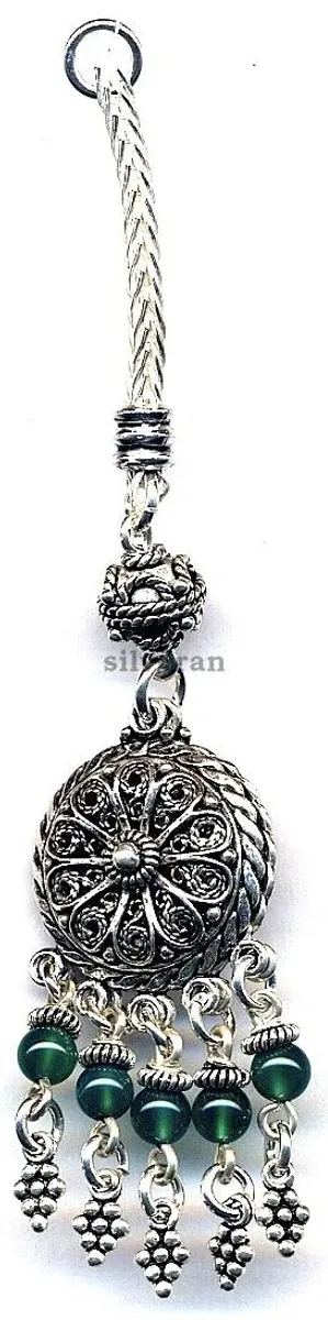 Silver Tassel Line Stone