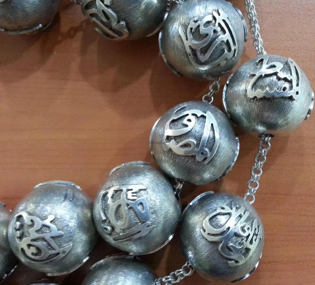 TSH1453 - Gümüş Tesbih - Silver Tasbeeh - مسبحة فضية -  - Silber Perle
