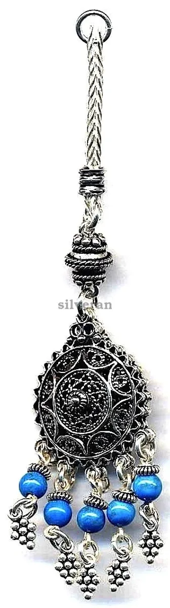 Silver Tassel Line Stone