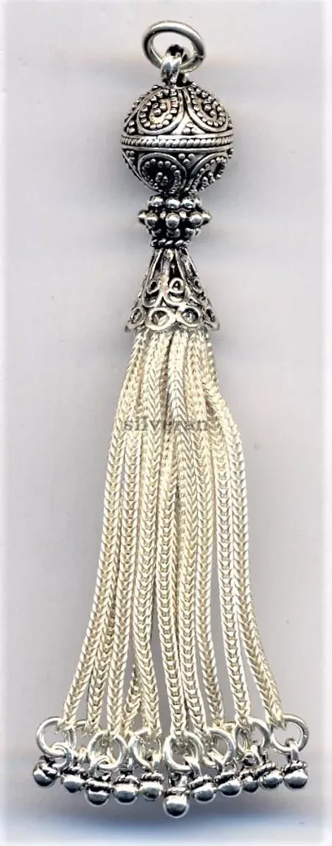 Silver Tassel Large