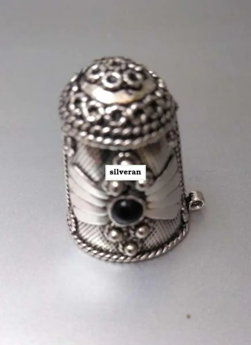 Yüksük 002 - Gümüş Dikiş Yüksüğü - Silver Sewing Thimble - كشتبان الخي