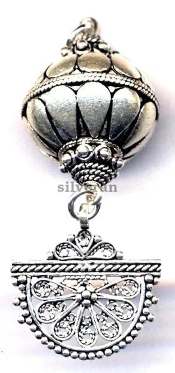 Silver Dangle Beads