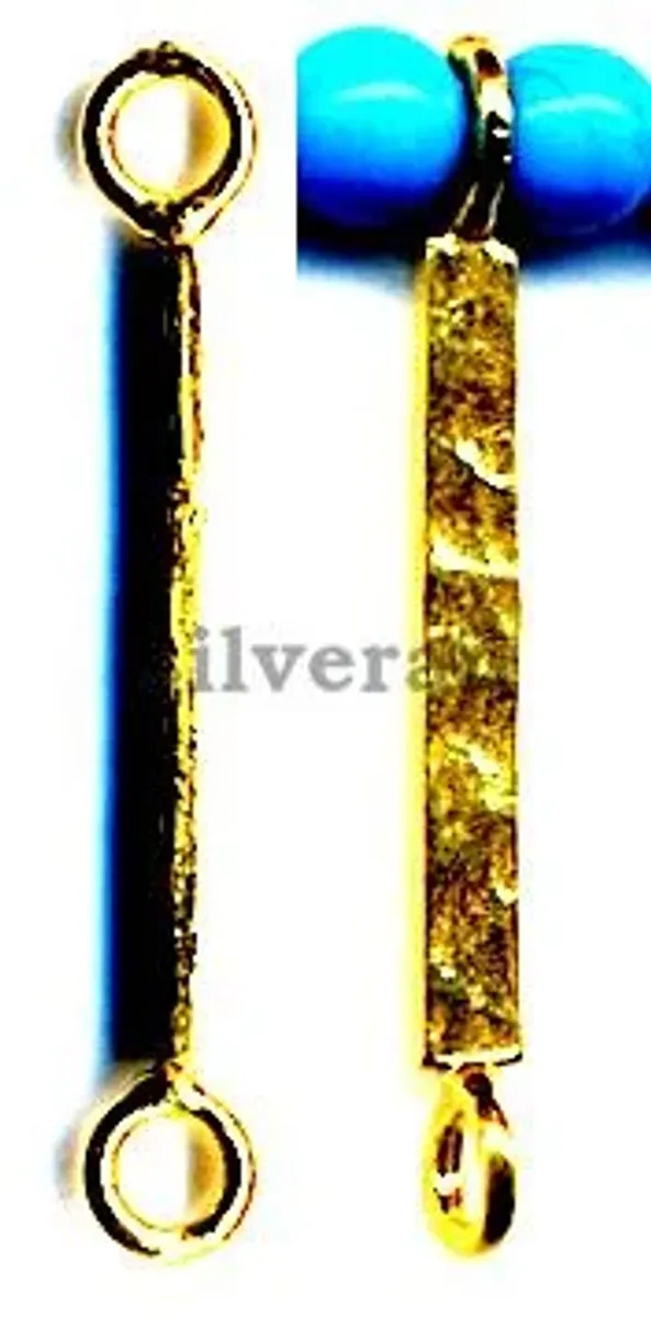 Link Beads Hammered
