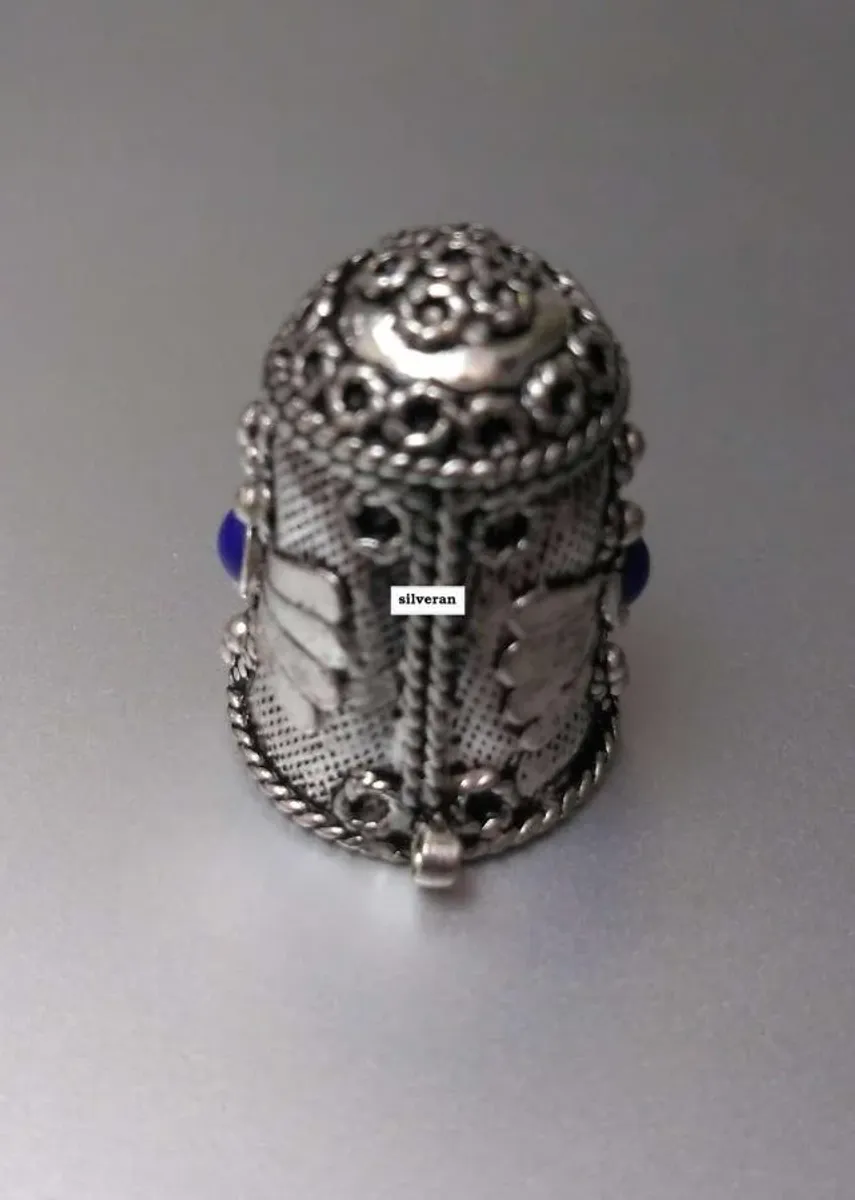 Yüksük 003 - Gümüş Dikiş Yüksüğü - Silver Sewing Thimble - كشتبان الخي