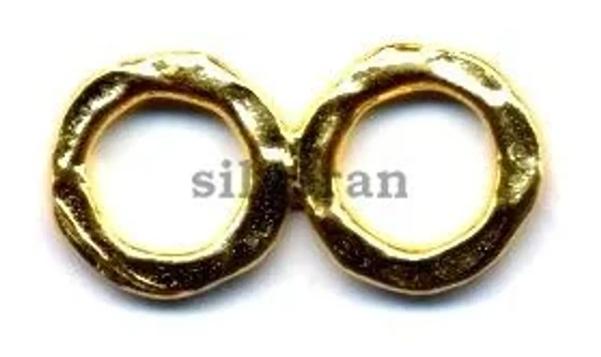 Fancy Ring Beads Hammered