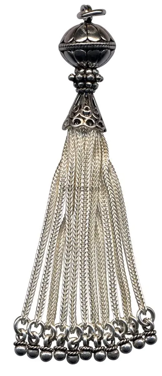 Silver Tassel Large