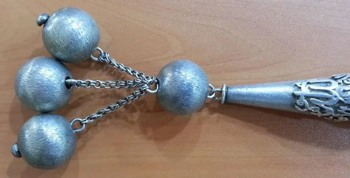 TSH1453 - Gümüş Tesbih - Silver Tasbeeh - مسبحة فضية -  - Silber Perle