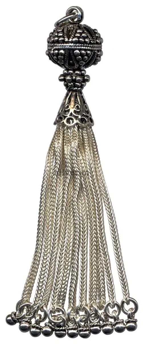 Silver Tassel Large