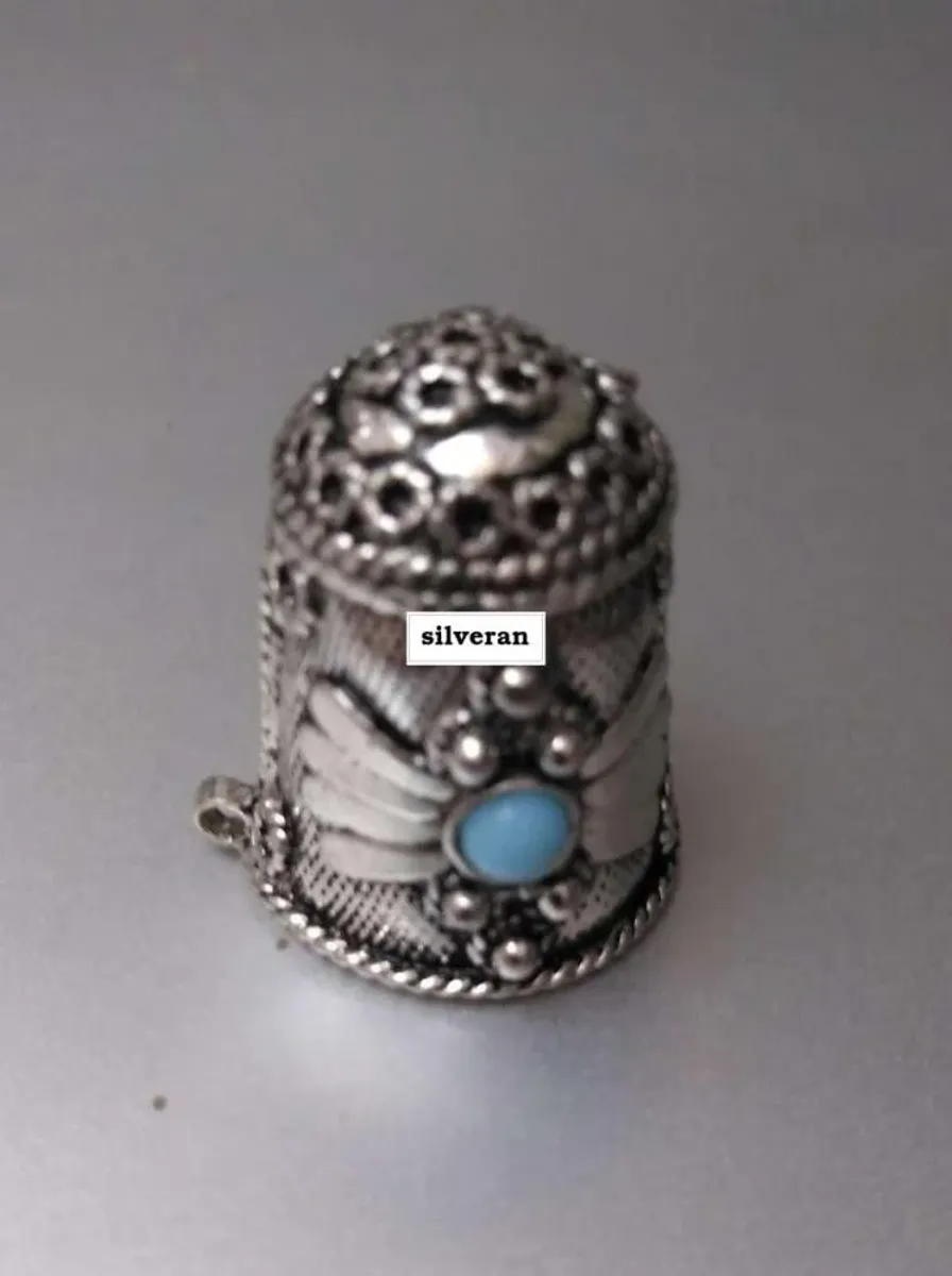 Yüksük 001 - Gümüş Dikiş Yüksüğü - Silver Sewing Thimble - كشتبان الخي