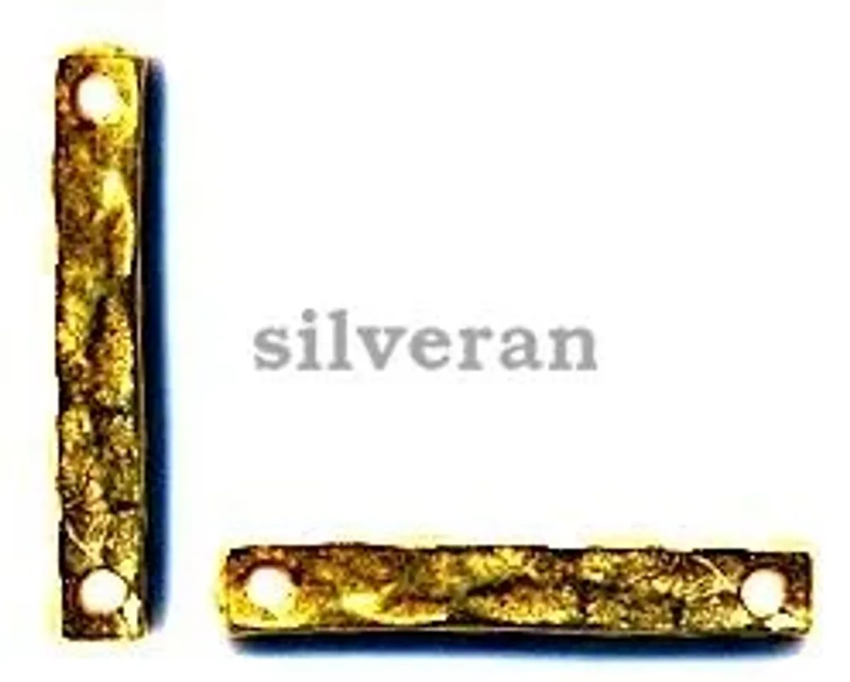 Link Beads Hammered