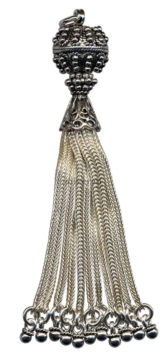 Silver Tassel Large