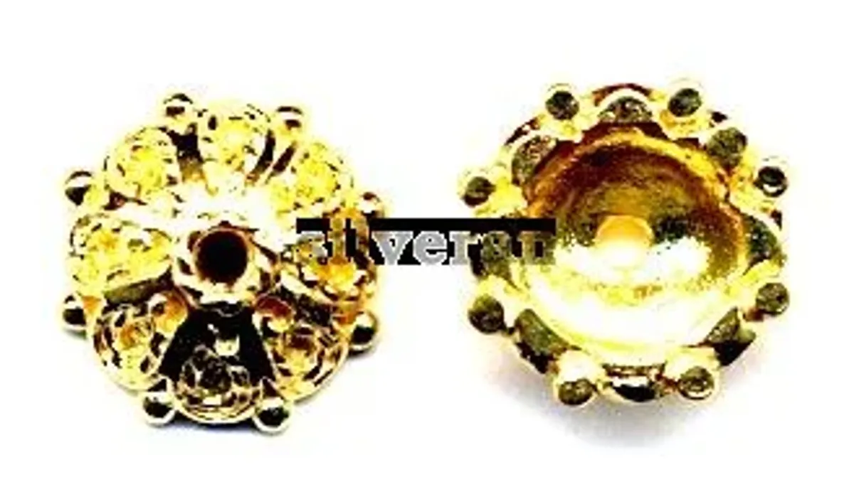 Gold Vermeil - Bead Caps