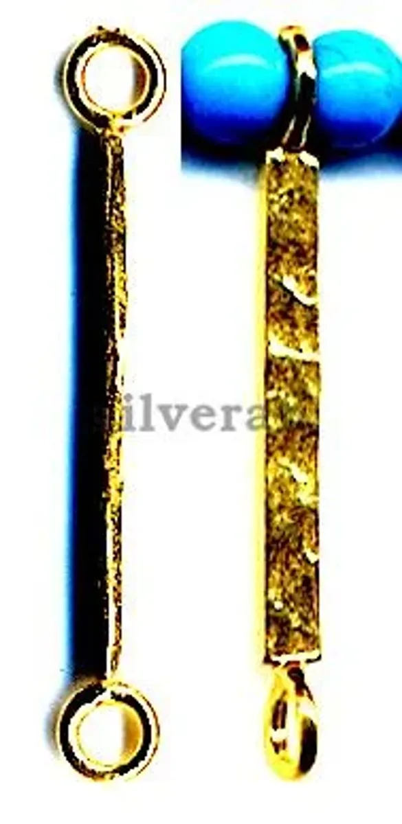 Link Beads Hammered