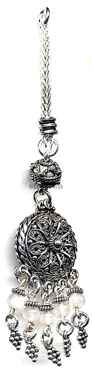 Silver Tassel Line Stone