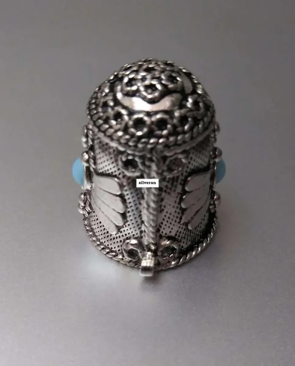 Yüksük 001 - Gümüş Dikiş Yüksüğü - Silver Sewing Thimble - كشتبان الخي