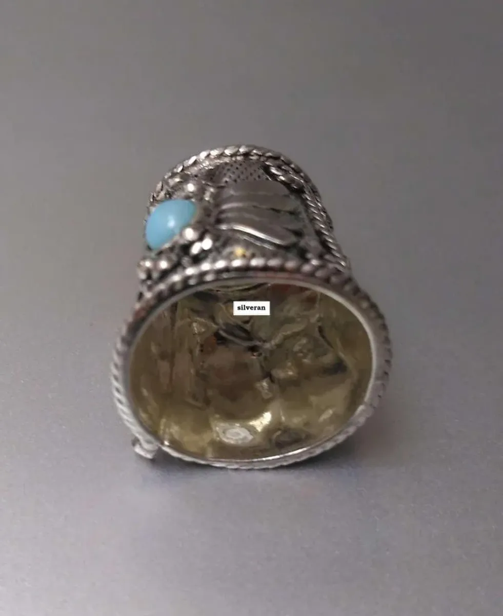 Yüksük 001 - Gümüş Dikiş Yüksüğü - Silver Sewing Thimble - كشتبان الخي
