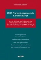 1958 Fransız Anayasasında Kanun Anlayışı
