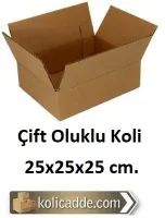 Çift Oluklu Koli 25x25x25 cm.