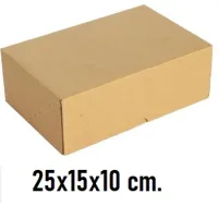Kilitli Karton Kutu 25x15x10 cm Tesliner