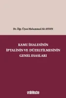 Kamu İhalesinin İptalinin ve Düzeltilmesinin Genel Esasları