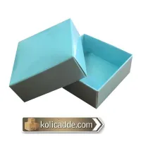 Komple Karton Mavi Kapaklı Kutu 5x5x2,2
