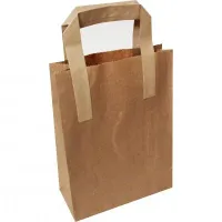 Kraft Renk Karton Çanta 24x18x8 cm ( 25 adet )