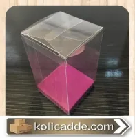 İç Yükselticili 7x7x8 cm. Mor Asetat Kutu