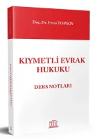 Kıymetli Evrak Hukuku Ders Notları