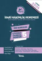 İmtiyaz İdari Hâkimlik Denemesi Çözümlü 5 Deneme
