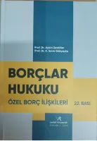 Borçlar Hukuku Özel Borç İlişkileri