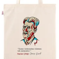 Askılı Bez Çanta - 1984 - George Orwell Portre