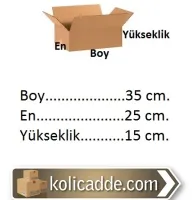 Çift Oluklu Karton Kutu 35x25x15 cm.