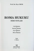 Roma Hukuku Ders Notları