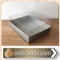 Mat Gümüş Rengi Metalize Asetat Kutu 12x15x5